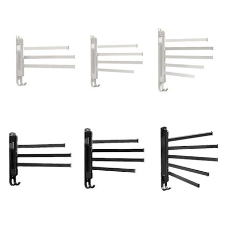 Bedste Sælger 2023 Rotationsfoldbart Håndklædeopbevaringsstativ Væghængt