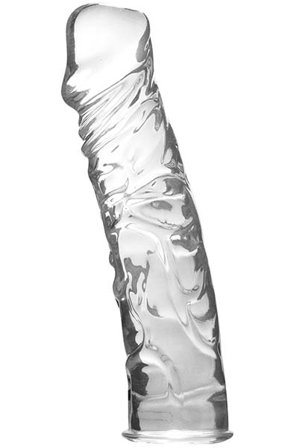 Crystal Pleasures Clear 18 cm Dildo