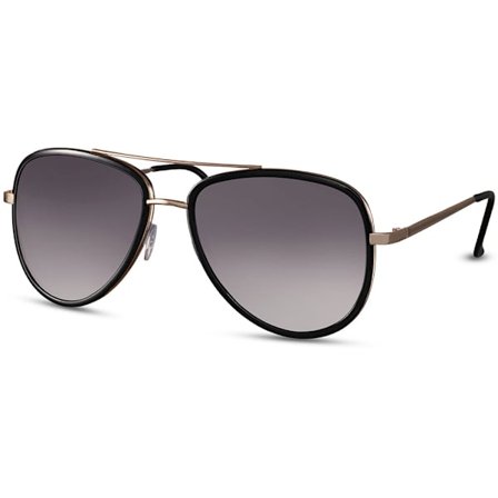 Solglasögon Aviator - Svart med mörk lins