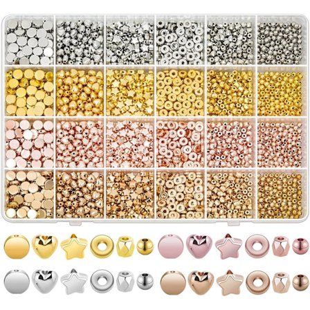 2160 bitar Gold Spacer Beads Set - spot sales