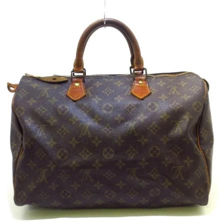 Louis Vuitton Vintage, Pre-owned Speedy 35 Monogram Handbag Bruin, Dames, Maat:ONE Size