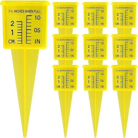 Regnmåler til udendørs brug, 10/20 stk. sprinkler måler, regnmåler, transparent regnmåler, vandmåler til haven, regnmåler til græsplænen, 