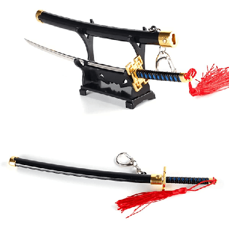 Demon Slayer Sværd Mini Katana Nøgleringe Anime Figur Tanjiro For