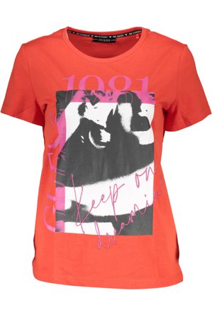 Guess Jeans T-shirt Maniche Corte Donna Rosso