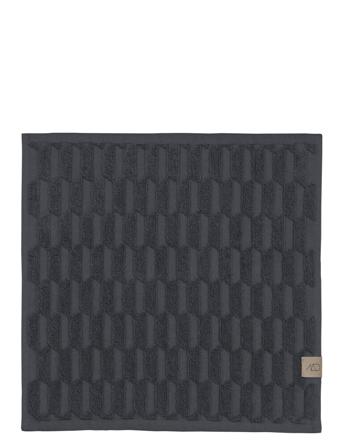 Geo Fingertip Towel, 3Pack Home Textiles Bathroom Textiles Towels & Bath Towels Face Towels Grå Mette Ditmer