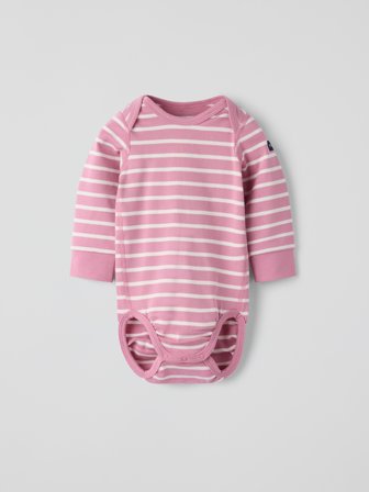 Body stripet - 68 - barneklær - pink - Polarn O. Pyret