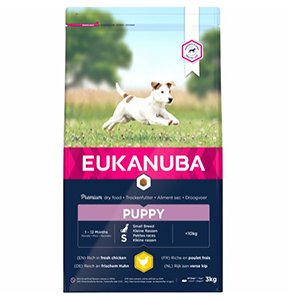 Eukanuba Puppy Small Breed, Chicken, 3 kg