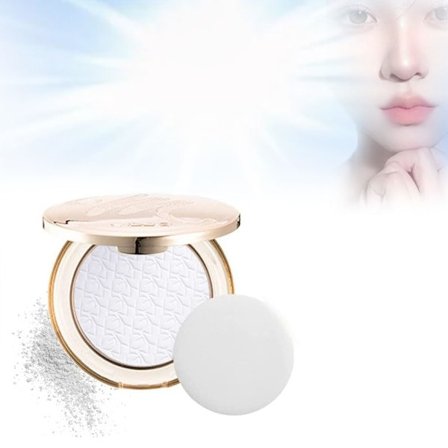 Presset Ansigtspudder, Oliekontrol Mat Presset Pudder Kompakt, Langtidsholdbar Setting Makeup til Daglig Brug (#02 Perlemors Ivory)