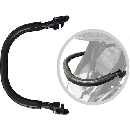 Bøjle til barnevogn, tilbehør til Baby YoYo, sort PU-læder.