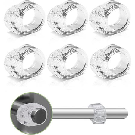 6 stk. PVC dørhåndtagsstop, stopper stød, kofanger vægbeskyttelse, Pr