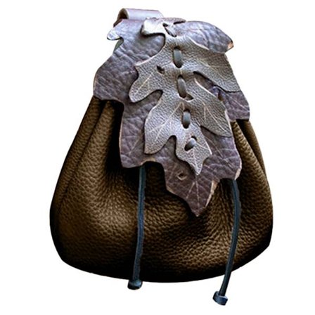 Middelalderlig lædertaske til taljen, Vintage håndlavet bæltetaske læderbæltetaske middelalderlig pose nordisk præget taske