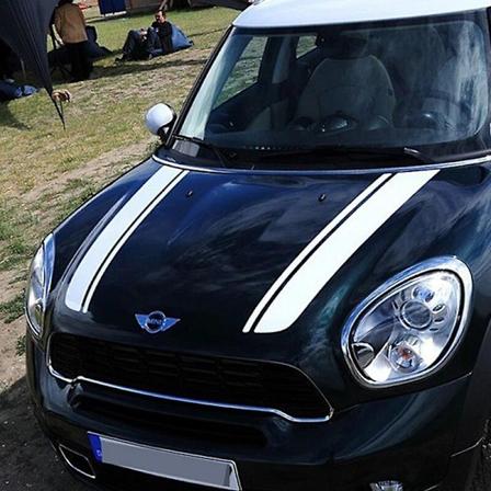 Bils interiør bilhætte klistermærker til MINI Cooper One S JCW Countryman Clubman R55 R60 R61 F54 F55 F56 Auto Head Stripe -WELLNGS Ed