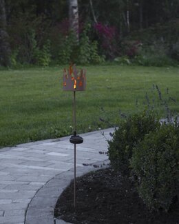 Solcellsdekoration Torchy Rost - Star Trading