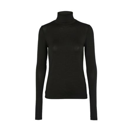 Basic Apparel Joline Turtleneck Sort, Dame Rullekraver