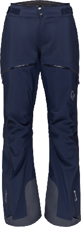Norrøna Women's Trollveggen Gore-Tex Pro Light Pants Women shell trousers Blue M