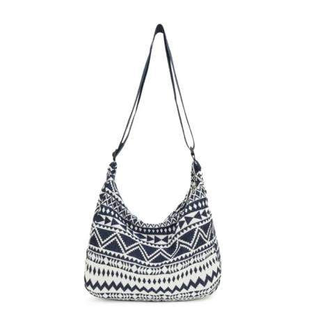 Avslappnade axelväskor stora crossbody-väskor canvas handväskor Dark Blue