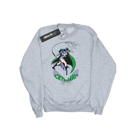 DC Comics Girls Catwoman Whip Sweatshirt 12-13 år Sports Grey