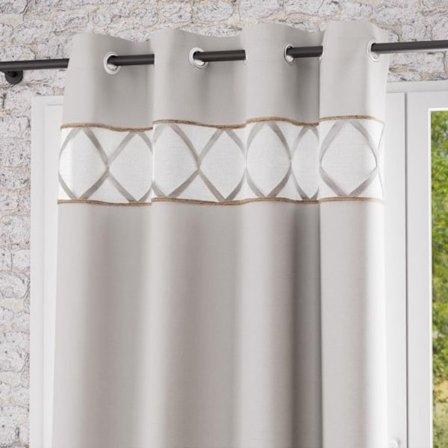 Öljegardin i ren bomull 135x250 cm AUDE, av Soleil d'Ocre