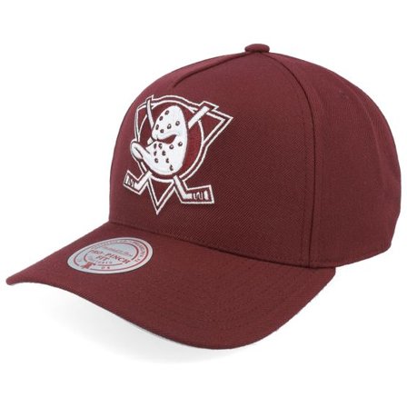 Mitchell & Ness - NHL Svart adjustable Keps - Anaheim Ducks Fashion Pro Vintage Dark Purple A-Frame Adjustable @ Hatstore