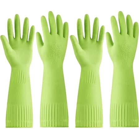 Pairs Kumihanskat Astianpesuun - Keittiön Puhdistus - Pitkät Kotitalouden Puhdistushanskat Astianpesuun
