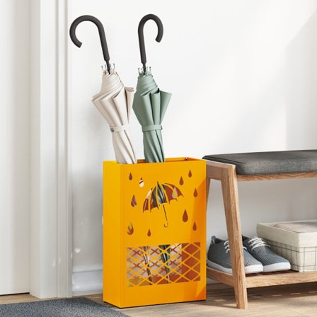 Förvaringskrok & Ställ senapsgul 28 x 12 x 41 cm Stål