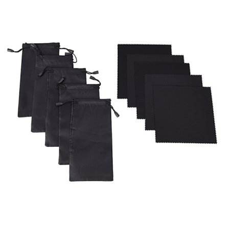 1Set Soft Glasses Pussi Puhdistusliina Aurinkolasit Silmälasit Cl