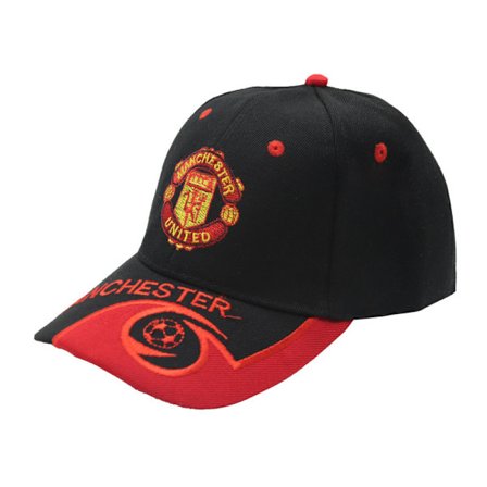Manchester United kasket, unisex justerbar broderet kasket (sort)