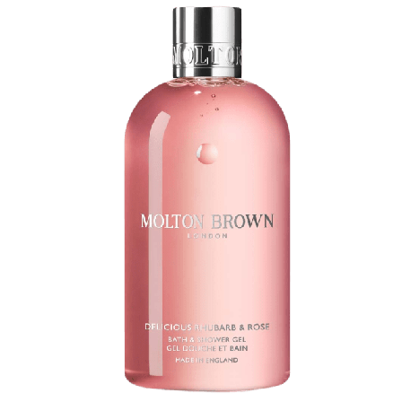 Molton Brown Delicious Rhubarb & Rose Bath Shower Gel Bad dusch Dam Brun 300 ML