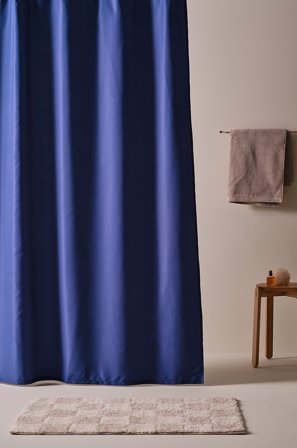 Jotex - Dusjforheng Koboltblå - ANINE - Kjøp Dusjforheng hos Jotex