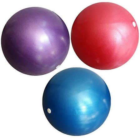 Pakke med 3 Mini Treningsballer Små Pilatesballer for Yoga Trening Fitness Balanse Fysioterapi