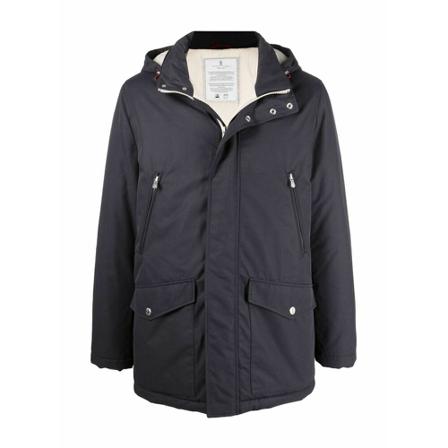 Brunello Cucinelli, Winter Jackets Zwart, Heren, Maat:M