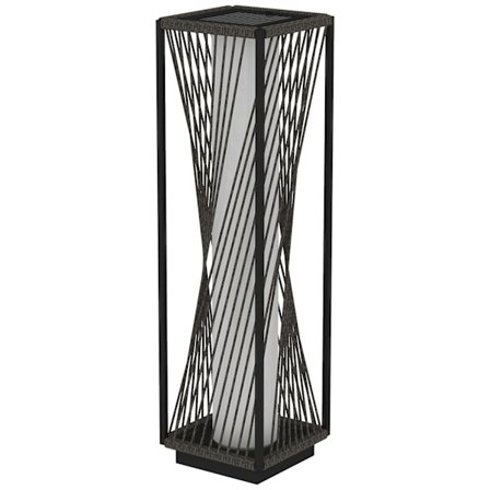 Rootz Solar -lattiavalaisin - Boho -tyylinen ulkovalo - Rattan Garden Light - Auto ON/OFF - 22X22X77CM - IP44 Vedenpitävä