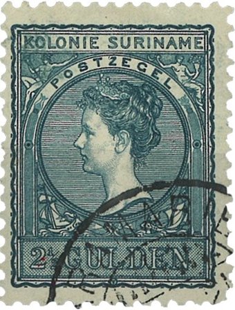 Suriname 1907 - NVPH 57 - Stemplet