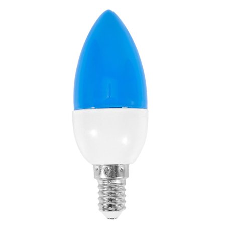 E14 LED Color Candle Tip Lamp, Color Candle Light, blå