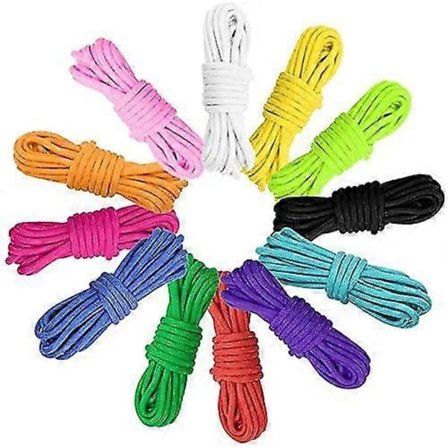 Paracord Snor 12 Farver 10 Fod - Multifunktionelt Reb til Udendørs Overlevelse, Teltfremstilling