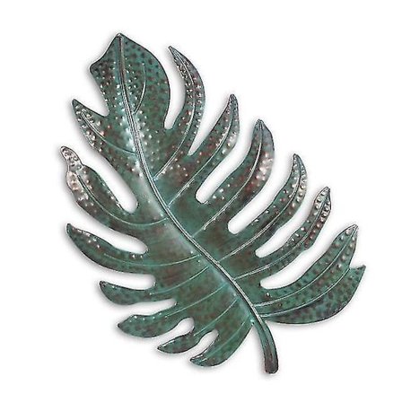 Teollinen Vihreä Lehti Seinätaide Rauta Seinäkoriste Riippuva Koriste