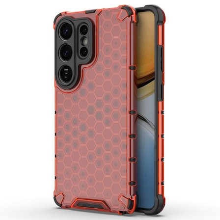 Mobilskal till Samsung Galaxy S26 Ultra Plast Honeycomb Form - Röd