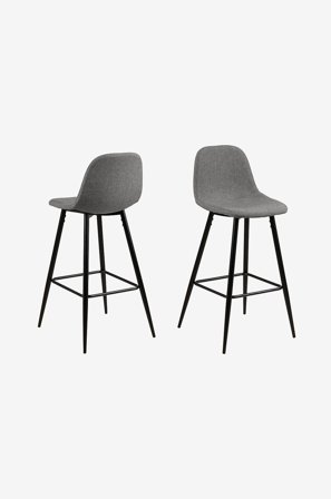 NORDFORM - Barstol 2-pack Emelie - Svart - Barstolar & pallar - Från Homeroom