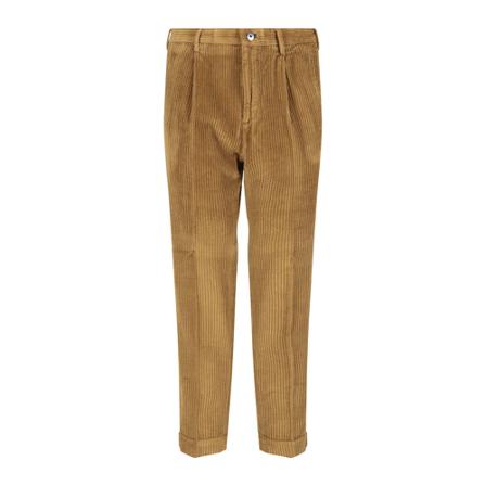 Incotex, Straight Trousers Bruin, Heren, Maat:XL