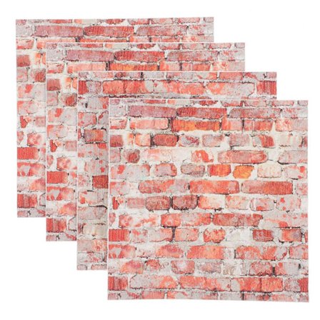 4 stk. Dukkehusfliser Mini Fliser Miniatyr Fliser Ornamenter Små Husdekorasjoner for Barn