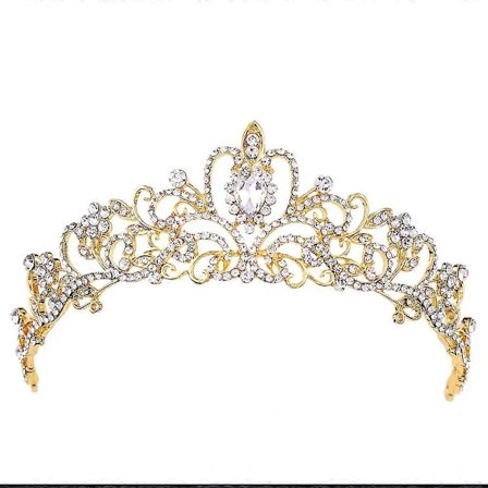 Gulltiaraer Kroner for Kvinner Jenter Prinsessekrone Tiaraer for Kvinner Tiaraer for Jenter Bryllup Ball Quinceanera Bursdagskrone Julekrone Gave