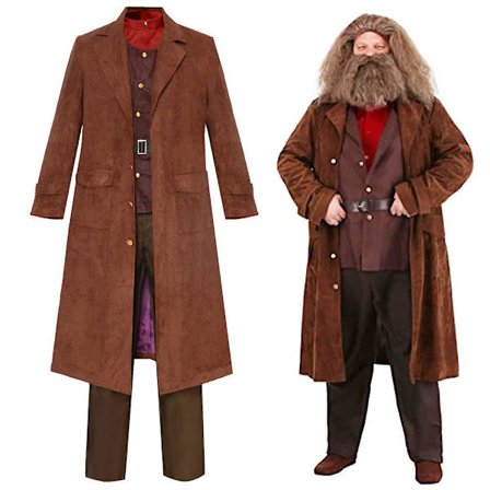 Rubeus Hagrid Cosplay Kostume Fuld Sæt Til Voksne Halloween Udklædning Karneval Kostume