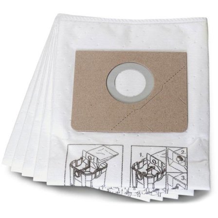 Fein 31345061010 Fiberfilterpåse 5-pack, Maskintillbehör