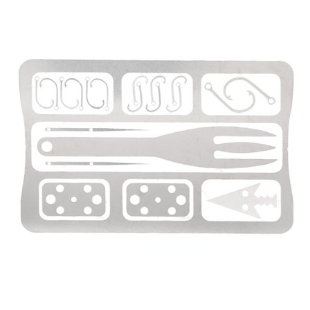 MultiTool Camping Overlevelse Jakt Nødsett Fiskeutstyr Fiskekrok Kort