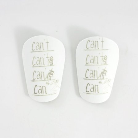 1 Par Mini Benskinner Fodbold XS HVID HVID XS