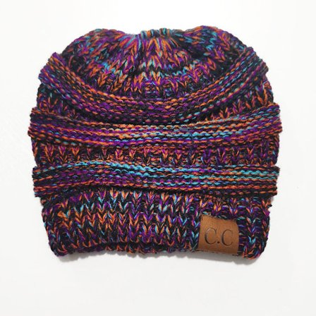 Kabel stickad mössa - Tjock, mjuk och varm grovstickad mössa Orange