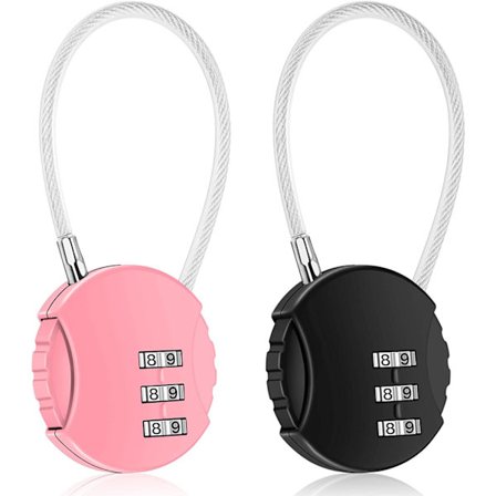 2-pakks kombinasjonslås 3-sifret utendørs vanntett hengelås for S