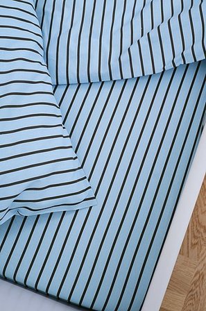 Jotex - Mini Faconsyet Lagen Tremmeseng Økologisk Blå/brun - SIMA - Køb Lagener hos Jotex