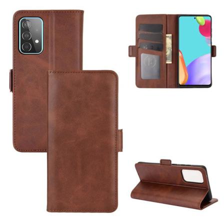 Samsung Galaxy A52 / A52s - Fodral Med Magnetisk Stängning - Bru Brown Brun