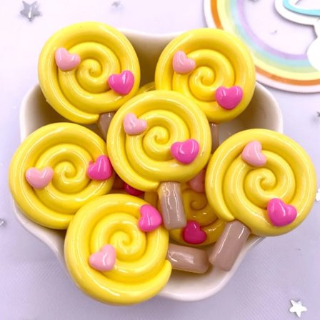 Maalattu värillinen hartsi iso rakkaus tikku